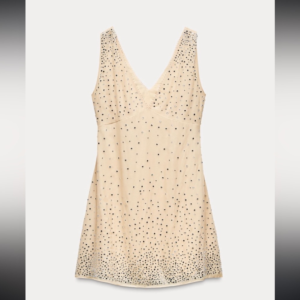 Zara sparkle mini dress with details